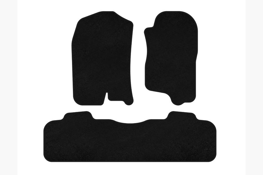 Chevrolet Tahoe 2014-2019 Alfombrillas de moqueta Deluxe (2 filas, 2007-2014, negro) Image