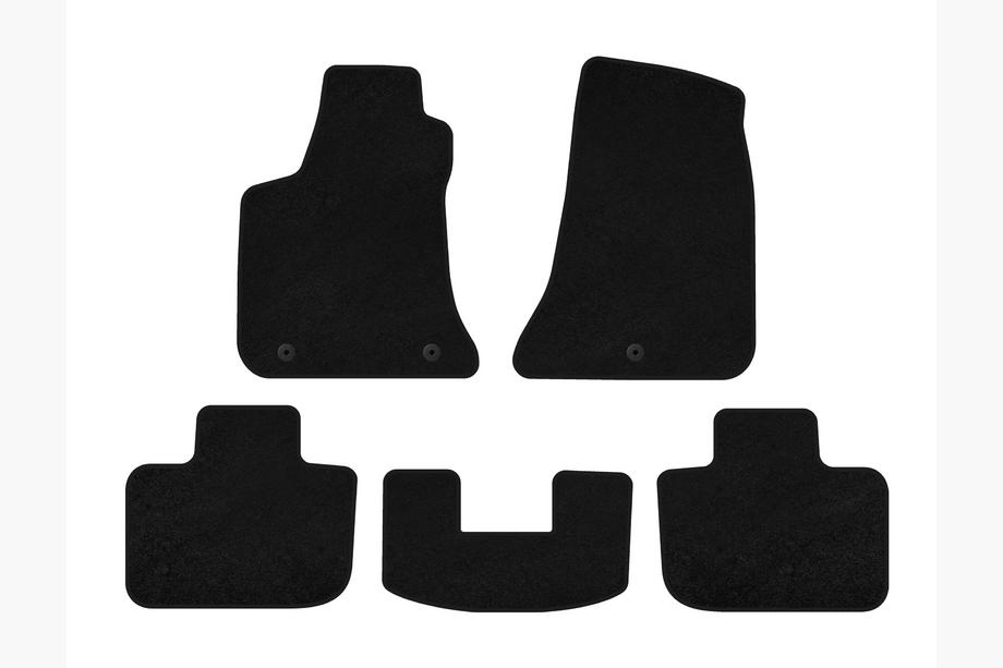 Chrysler C300 2011-2023 Alfombrillas de moqueta Deluxe V1 (Negro) Image