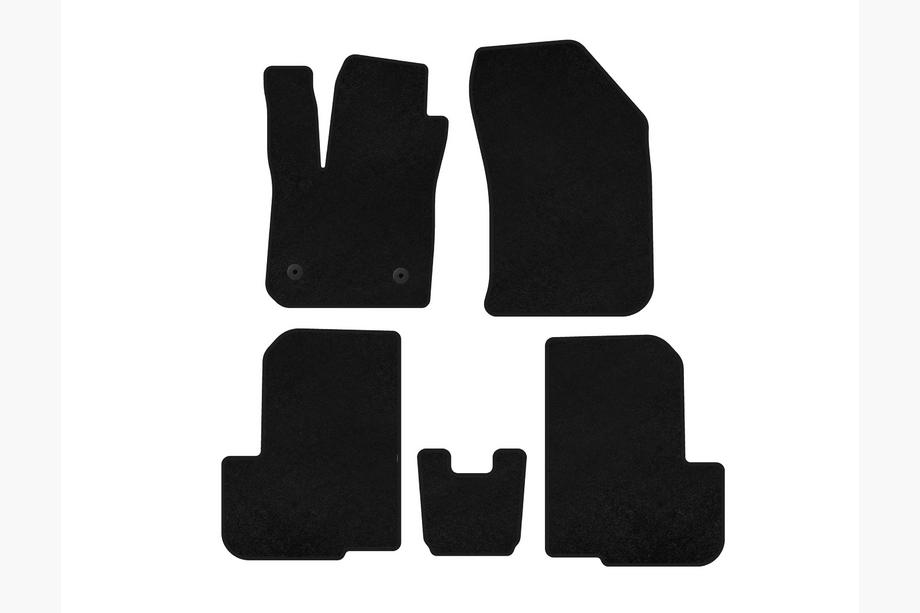 Dacia Lodgy 2012-2022 Alfombrillas textiles Deluxe (2 filas, 7 plazas, negro) Foto 1