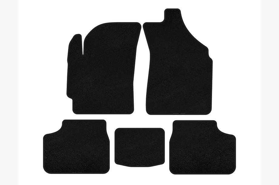 Daewoo Matiz 1998-2008 Alfombrillas de moqueta Deluxe (Negro) Image