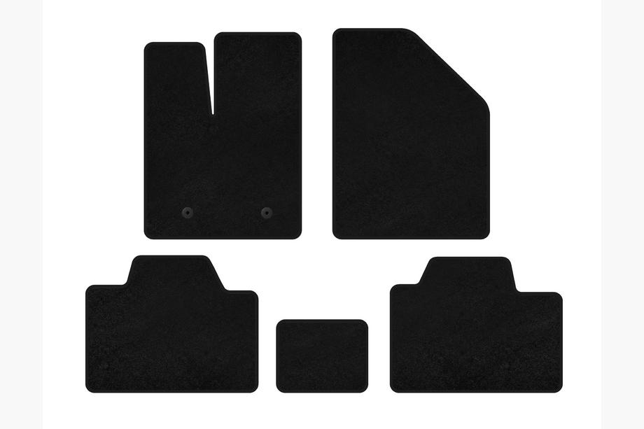 Ford Edge 2006-2014 Alfombrillas de moqueta Deluxe (Negro) Image