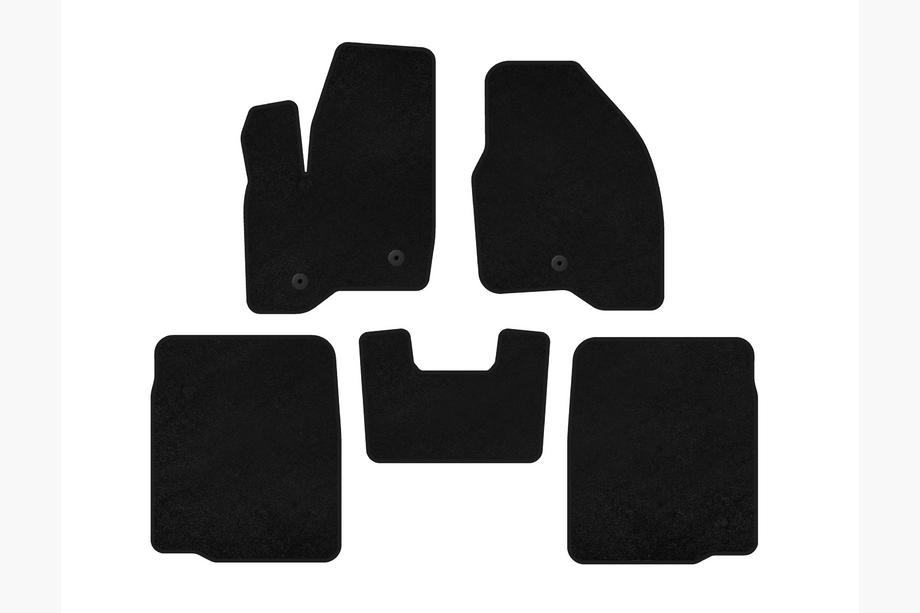 Ford Explorer 2011-2019 Alfombrillas de moqueta Deluxe (2 filas, 2011-2015, negro) Image