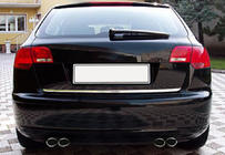 Audi A3 2012-2020 Moldura maletero acero inoxidable foto 4