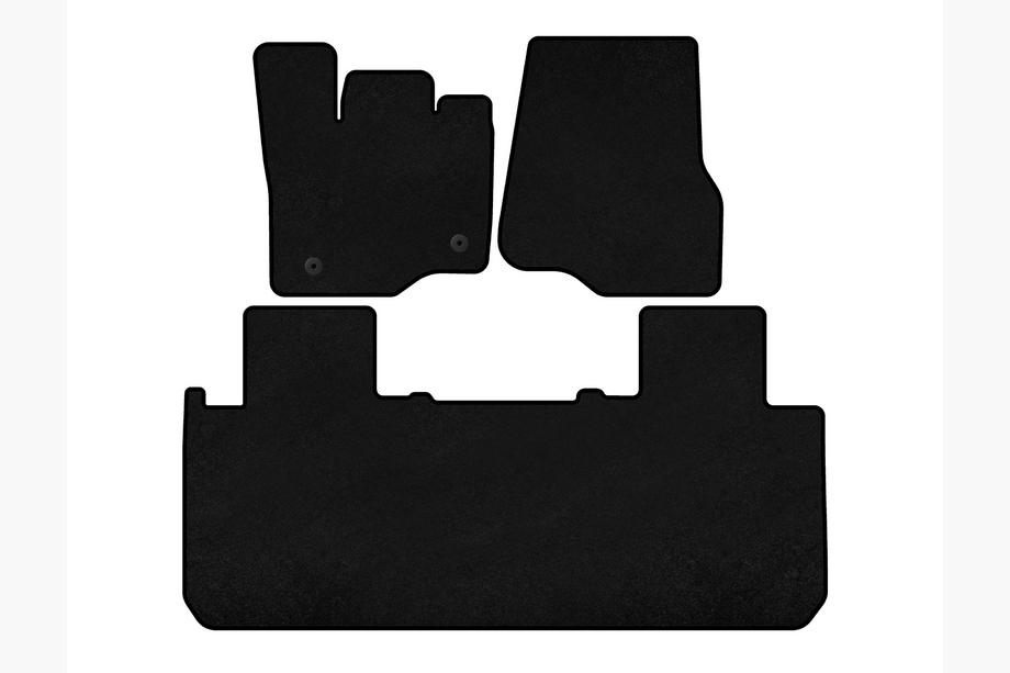 Ford F-150 2014-2021 Alfombrillas de moqueta Deluxe (Negro) Image