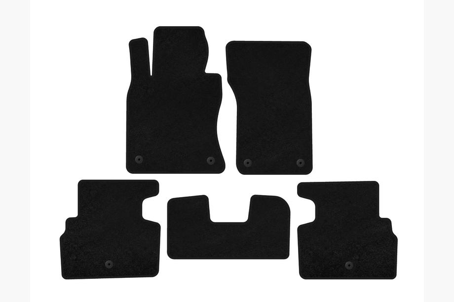 Infiniti Q50/Q60 2013-2024 Alfombrillas de moqueta Deluxe (SD, Negro) Image