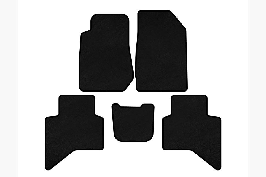 Isuzu D-Max 2019- Alfombrillas de moqueta Deluxe (Negro) Image