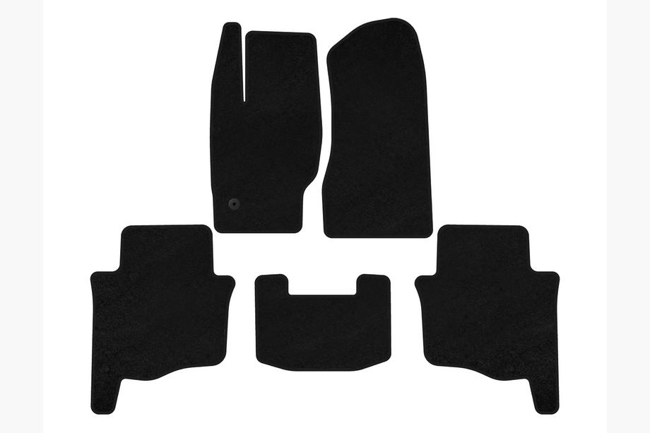 Jeep Grand Cherokee WK 2004-2010 Alfombrillas de moqueta Deluxe (Negro) Image