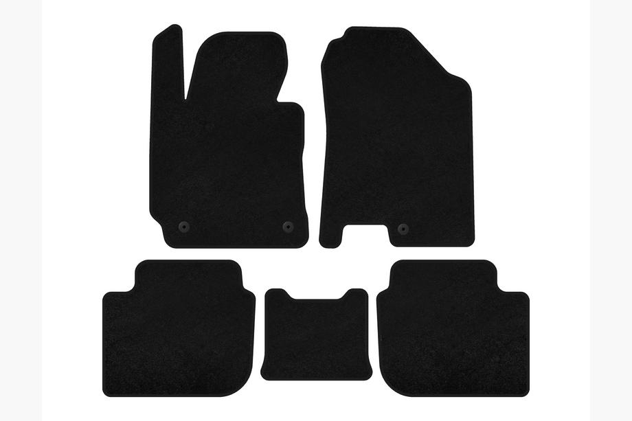 Kia Cerato 3 2013-2018 Alfombrillas de moqueta Deluxe (SD, Negro) Image