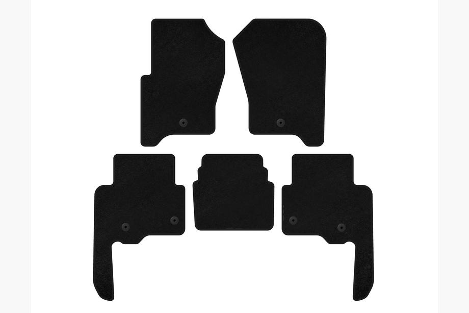 Land Rover Discovery IV 2009-2017 Alfombrillas de moqueta Deluxe V2 (Negro) Image