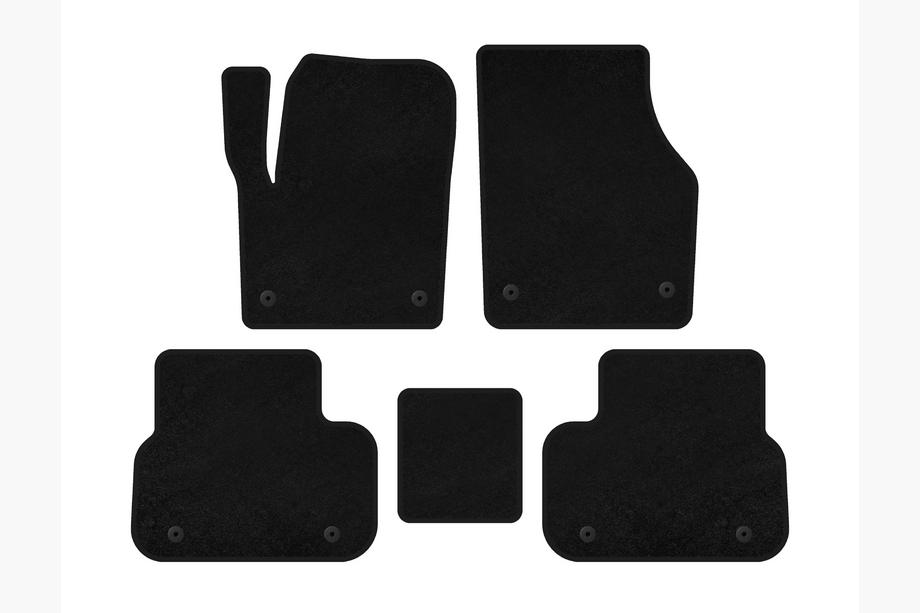 Land Rover Discovery Sport 2014- Alfombrillas de moqueta Deluxe (2014-2019, 2 filas, negro) Image