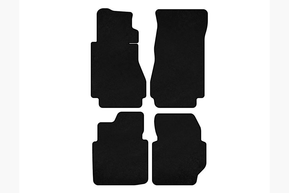 Mercedes W123 1975-1986 Alfombrillas de moqueta Deluxe (Negro) Image