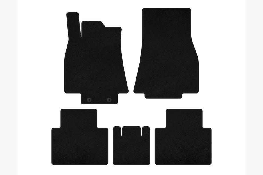 Mercedes B-class W245 2005-2011 Alfombrillas de moqueta Deluxe (Negro) Image