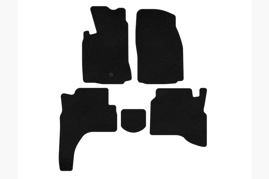 Mitsubishi Pajero Sport 1996-2007 Alfombrillas de moqueta Deluxe (Negro) Image