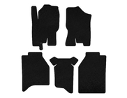 Nissan Navara 2006-2015 Alfombrillas textiles Deluxe (sin compartimentos, negro) foto 1