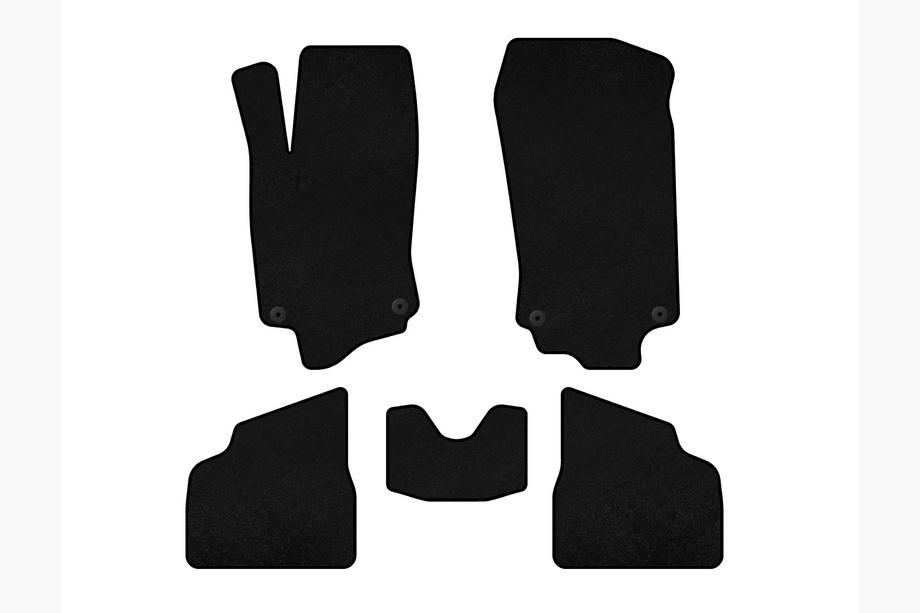 Opel Corsa C 2000-2006 Alfombrillas de moqueta Deluxe (Negro) Image