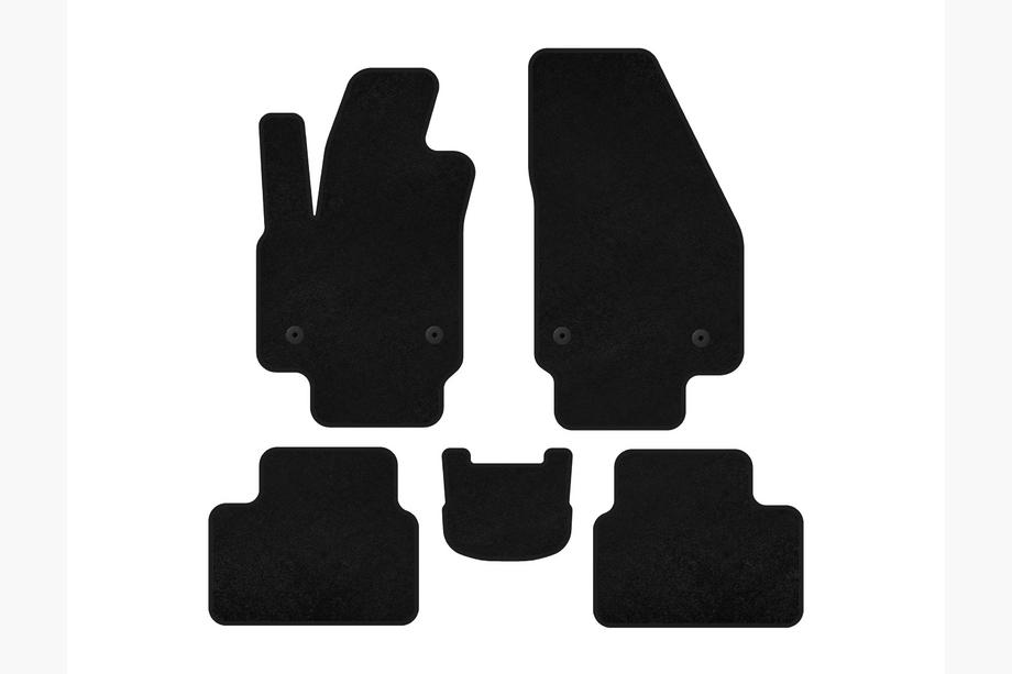 Opel Meriva 2010-2017 Alfombrillas de moqueta Deluxe (Negro) Image