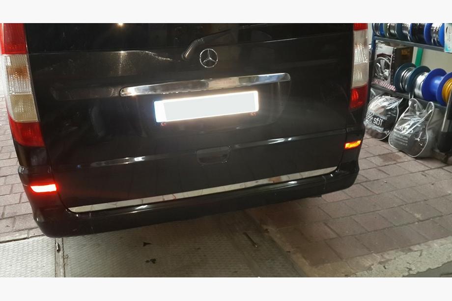 Mercedes Vito W639 2004-2014 Moldura Tapa Maletero Acero Inoxidable Foto 7