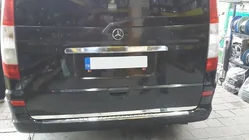 Mercedes Viano 2004-2014 Moldura Tapa Maletero Acero Inoxidable foto 3