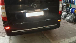 Mercedes Viano 2004-2014 Moldura Tapa Maletero Acero Inoxidable foto 5