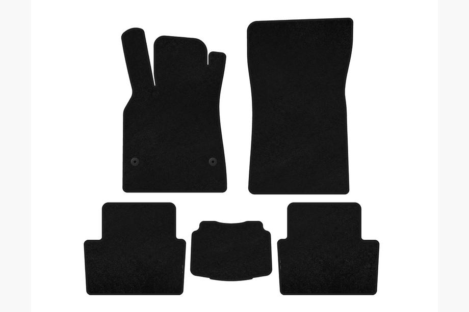 Renault Fluence 2009-2016 Alfombrillas de moqueta Deluxe (SD, Negro) Image