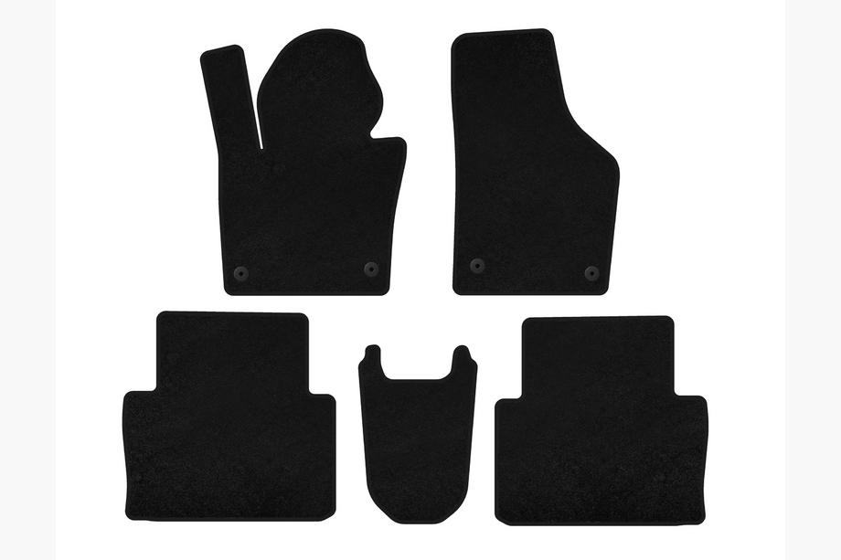 Seat Alhambra 2010- Alfombrillas de moqueta Deluxe (2015+, Negro) Image
