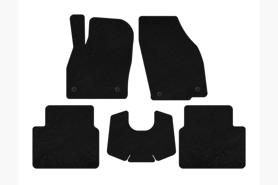 Skoda Kamiq 2019- Alfombrillas de moqueta Deluxe (Automático, Negro) Image