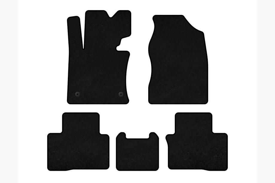 SsangYong Tivoli 2015- Alfombrillas de moqueta Deluxe (Negro) Image