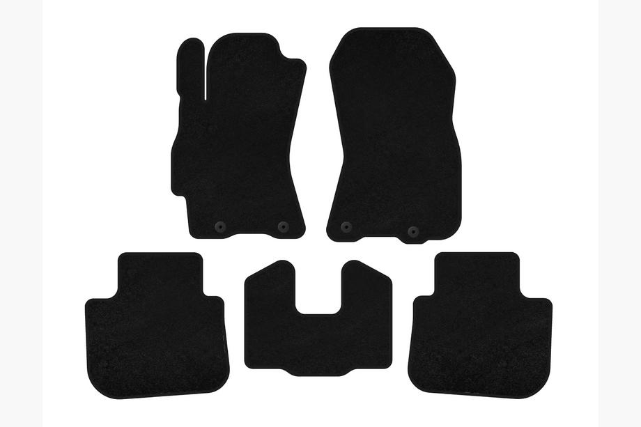 Subaru Outback 2009-2014 Alfombrillas de moqueta Deluxe (Negro) Image