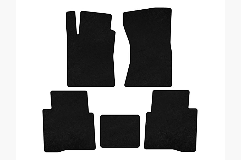 Toyota Fortuner 2006-2015 Alfombrillas de moqueta Deluxe (Negro) Image