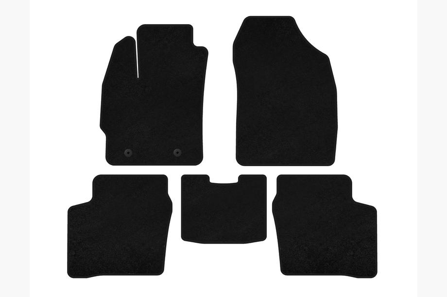 Toyota Prius 2003-2009 Alfombrillas de moqueta Deluxe (LB, Negro) Image