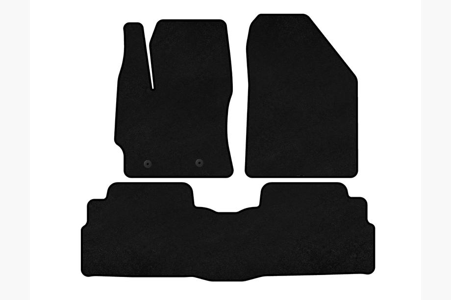 Toyota Verso 2009–2018 Alfombrillas textiles Deluxe (2 filas, 7 plazas, negro) Foto 1