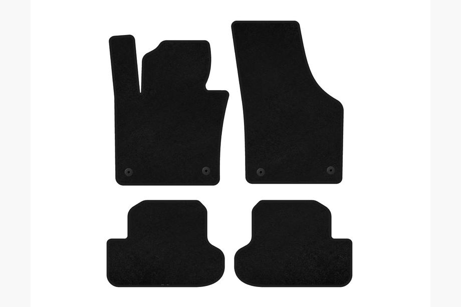 Volkswagen Beetle 2011-2015 Alfombrillas de moqueta Deluxe (HB, Negro) Image