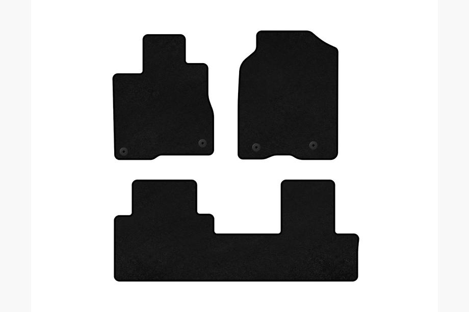 Acura MDX 2001-2006 Alfombrillas de moqueta Deluxe (Negro) Image