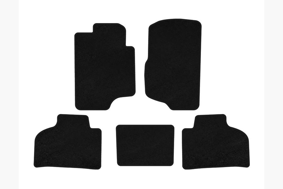 Chevrolet Silverado 2007-2013 Alfombrillas de moqueta Deluxe (Negro) Foto 1