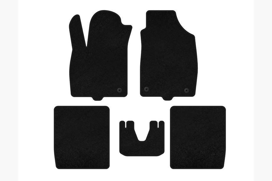 Fiat Panda 2003-2011 Alfombrillas de moqueta Deluxe (Negro) Image