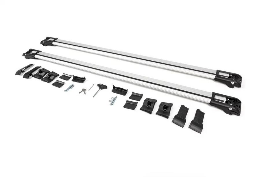 Kia Carnival 2021- Barras de techo (travesaños) para rieles de techo estándar con llave WingBar V1 (2 uds) hasta 110 cm, Negro Foto 13