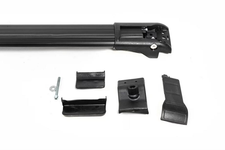 Kia Carnival 2021- Barras de techo (travesaños) para rieles de techo estándar con llave WingBar V1 (2 uds) hasta 110 cm, Negro Foto 16