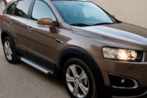 Opel Antara 2006-2017 Estribos laterales Allmond Grey (2 uds., aluminio) 2007-2015 foto 1