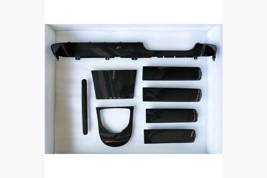 Mercedes G class W463 2018-2024 Juego de molduras interiores de carbono V2 Foto 4