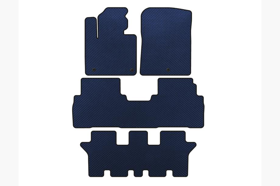 Kia Sorento III UM 2014-2020 Alfombrillas EVA (3 Filas, 7 Plazas, Azul) Image