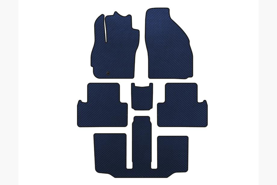 Mazda 5 2005-2009 Alfombrillas EVA (3 Filas, 7 Plazas, Azul) Image