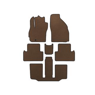 Alfombrillas EVA (3 Filas, 7 Plazas, Marrón)