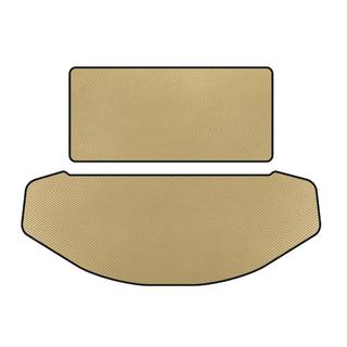 Alfombrilla de maletero EVA (Respaldo+Maletero, 7 plazas, Beige)