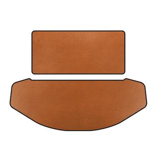 Alfombrilla de maletero EVA (Respaldo+Maletero, 7 plazas, Naranja)