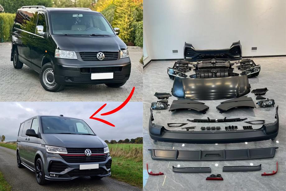 Volkswagen T5 Transporter 2003-2010 Kit de Restyling a T6.1 Sportline Image