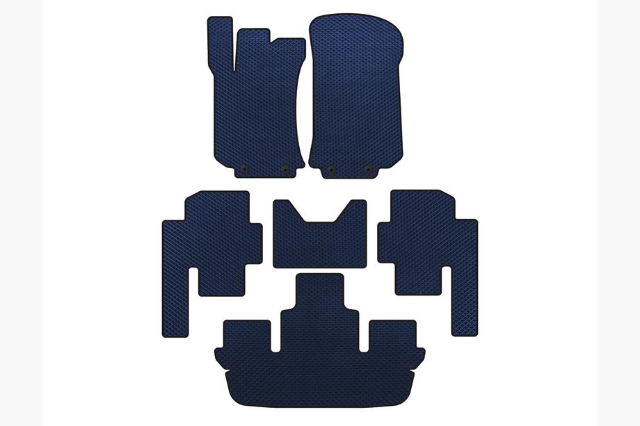 Mercedes R-class W251 2005-2017 Alfombrillas EVA (3 Filas, Azul) Image