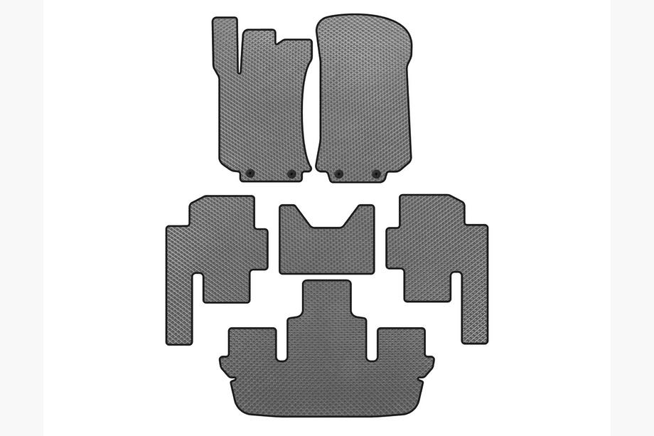 Mercedes R-class W251 2005-2017 Alfombrillas EVA (3 Filas, Gris) Image