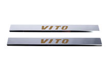 Mercedes Vito W639 2004-2014 Protector de umbral Carmos (2 uds, acero inoxidable) foto 3