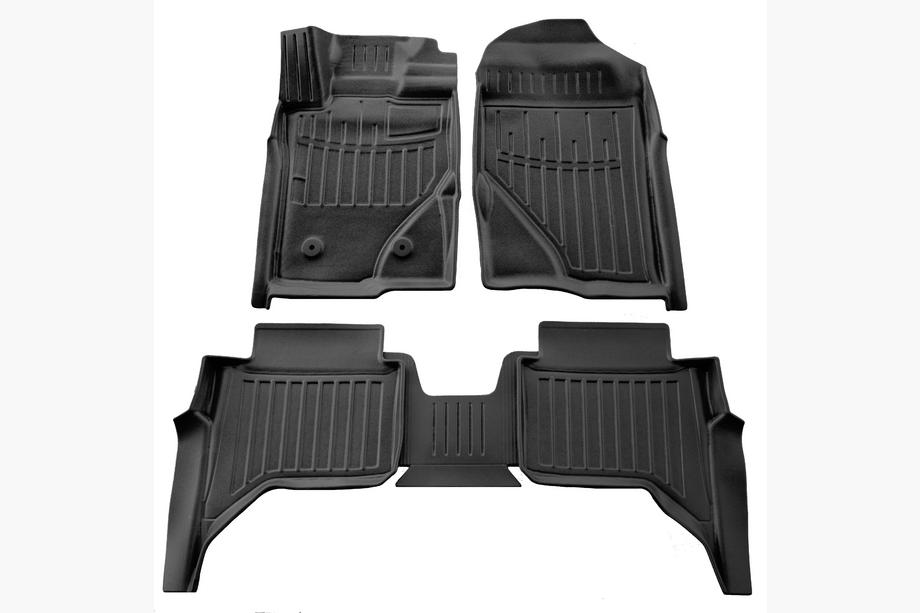 Ford Ranger 2022- Alfombrillas de goma Stingray 3D (5 uds) Image