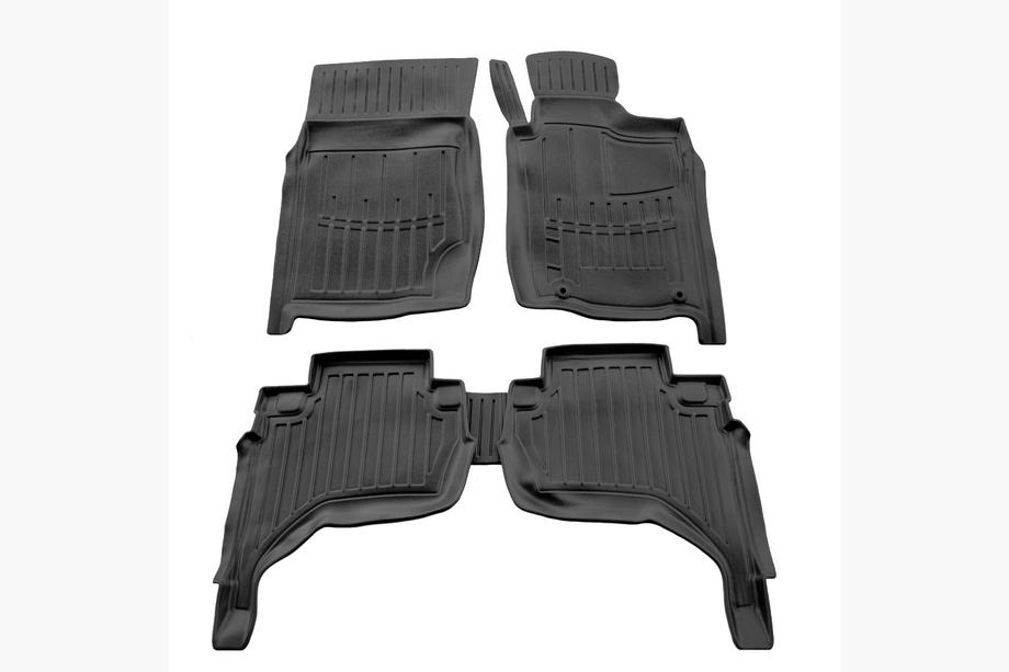 Mitsubishi L200 2006-2015 Alfombrillas de goma Stingray 3D Volante a la derecha, juego de 5 Foto 1